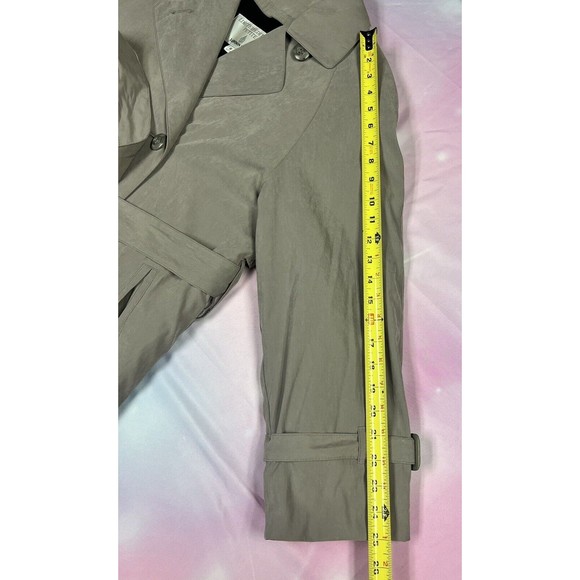 London Fog Limited Edition Womens Trench Coat 8 Petite Beige W/ Belt & Liner - Picture 15 of 16